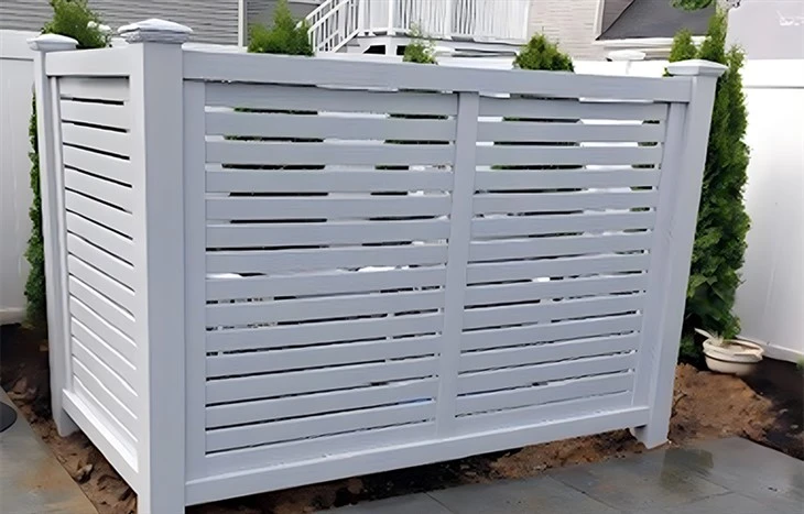 Semi Private Horizontal Vinyl Fence